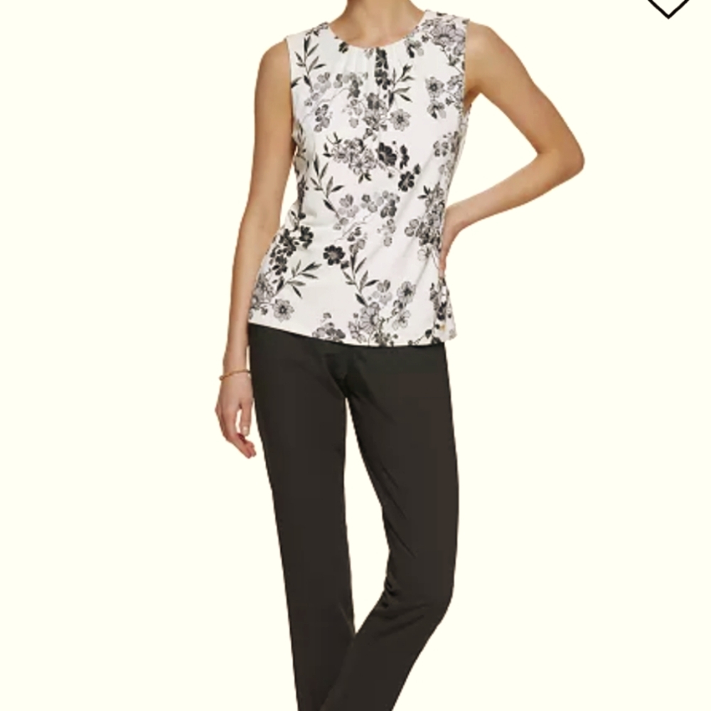 Calvin Klein, sleeveless blouse,size Large